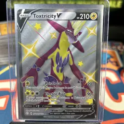 2021 Pokemon Toxtricity V SV112/SV122 Shining Fates: Shiny Vault Holo NM - Image 1