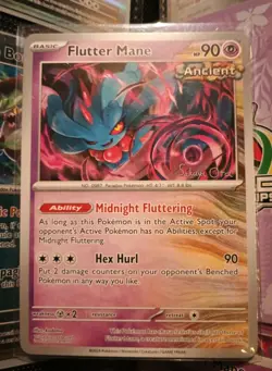 Pokemon TCG Flutter Mane World Championship 2024 Stamped Promo - Image 1