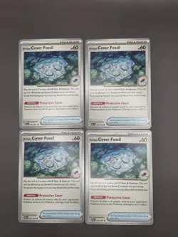 4x Antique Cover Fossil 080/086 x4 - Black Bolt - Pokemon Playset - Image 1