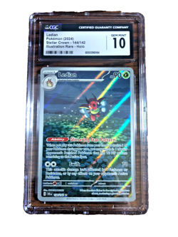 Ledian Illustration Rare #144 - CGC GEM MINT 10 - 2024 Stellar Crown - Pokemon - Image 1
