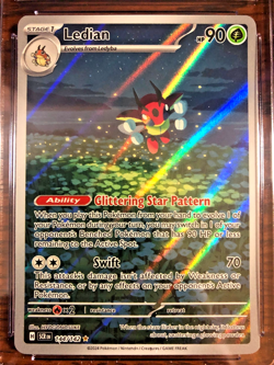 Ledian Illustration Rare #144 - CGC GEM MINT 10 - 2024 Stellar Crown - Pokemon - Image 2