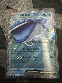Pokemon TCG Dondozo EX Double Rare Holo Card 066/182 Sv10: Destined Rivals - Image 1