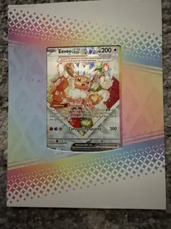 Pokemon TCG Eevee EX 174 Promo Prismatic Evolutions SPC With Standup Frame - Image 1