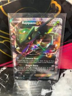 RAYQUAZA EX BW47 Black Star TIN PROMO Black & White HOLO Pokemon TCG card - Image 1
