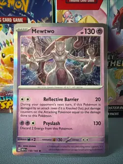 Pokemon TCG Mewtwo 150/165 Scarlet & Violet 151 Rare Holo Card NM Condition - Image 1