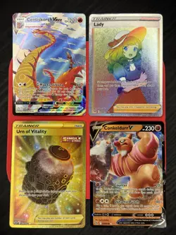 Pokemon TCG 4 Card Lot Trainer Gallery Illustration Rare Holo Waifu NM SWSH VMAX - Image 1