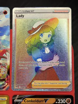 Pokemon TCG 4 Card Lot Trainer Gallery Illustration Rare Holo Waifu NM SWSH VMAX - Image 3