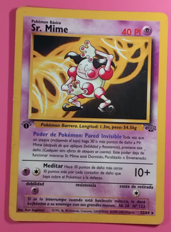 Spanish Pokemon card Sr. Mime Jungle first edition. - Image 1