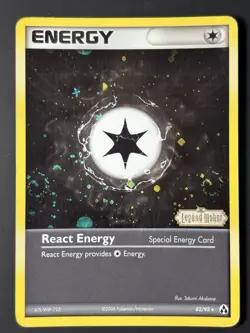 2x SWIRLS Reverse Holo React Energy 82/92 - Pokemon Legend Maker Card - MP - Image 1