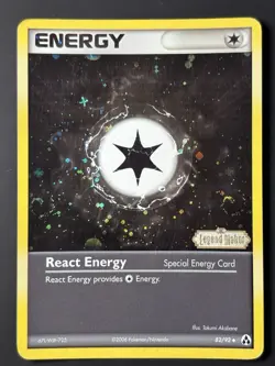 2x SWIRLS Reverse Holo React Energy 82/92 - Pokemon Legend Maker Card - MP - Image 2