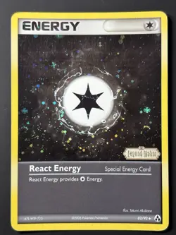 2x SWIRLS Reverse Holo React Energy 82/92 - Pokemon Legend Maker Card - MP - Image 3