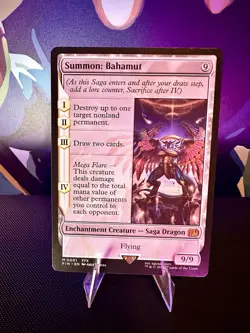 Final Fantasy Summon: Bahamut (FIN 0001) Non-Foil, Mythic Card, MTG - Image 1