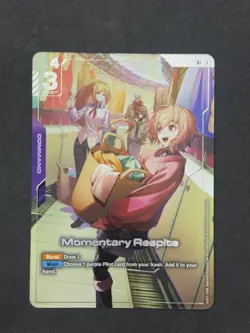 Momentary Respite GD02-112 R+ Gundam TCG Card Game - Image 1