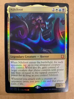 MTG 1x FOIL Nihiloor 53 Adventures in the Forgotten Realms Magic Gathering x1 NM - Image 1