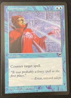 Counterspell - Tempest 1997 - Near Mint - Vintage MTG Magic The Gathering - Image 1