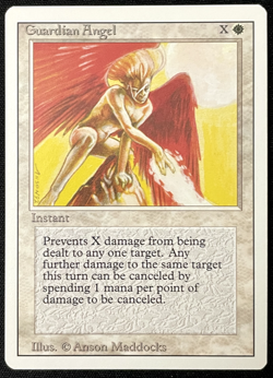 Guardian Angel Revised Edition 1994 NM Near Mint Vintage MTG Magic the Gathering - Image 1
