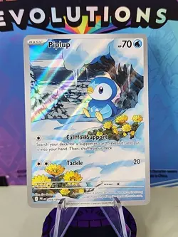 Pokemon TCG Piplup 98/94 Illustration Rare Phantasmal Flames NM - Image 1
