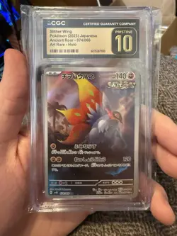 Pokemon Japanese Slither Wing AR 074/066 sv4K - Ancient Roar CGC 10 Pristine - Image 1