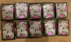 10 Sets Of Pokemon TCG Card Sleeves x65 - Shrouded Fable Elite Trainer Box - Image 1