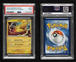 Team Rocket's Zapdos Pokemon Destined Rivals (DRI) PSA 9 MINT - Image 3
