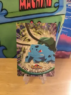 Bulbasaur Topps Pokemon Card 1 #01 Blue Logo TV Animation Edition Series NM Vlp - Image 1