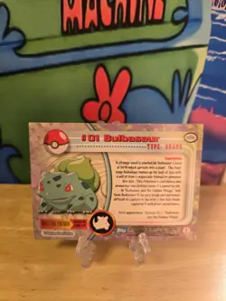 Bulbasaur Topps Pokemon Card 1 #01 Blue Logo TV Animation Edition Series NM Vlp - Image 2