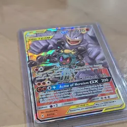 Marshadow & Machamp GX 82/214 Unbroken Bonds Tag Team Holo Ultra Rare Pokemon NM - Image 4