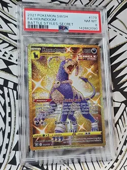 Houndoom #179 2021 Battle Styles-Secret Full Art Pokemon SWSH PSA 9 Mint (090) - Image 2