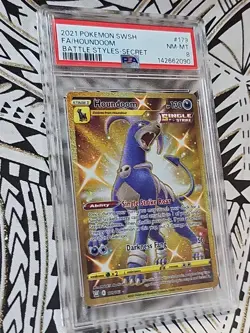 Houndoom #179 2021 Battle Styles-Secret Full Art Pokemon SWSH PSA 9 Mint (090) - Image 3