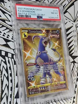 Houndoom #179 2021 Battle Styles-Secret Full Art Pokemon SWSH PSA 9 Mint (090) - Image 4