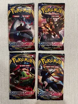 (30x) Sword and Shield Base Set Pokemon TCG Booster Pack Lot - Image 2