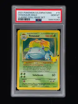 Venusaur Holo 15 Pokemon Celebrations PSA 10 🔥🔥🔥 - Image 1