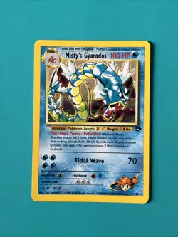Pokemon TCG Misty's Gyarados Holo Raw Gym Challenge 13/132 - Image 1