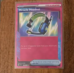 Miracle Headset 183/191 Pokemon TCG S&V Surging Sparks Ace Spec Rare NM - Image 1