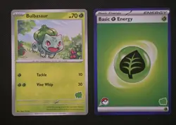 Pokemon TCG Stamped Bulbasaur - My First Battle, w/ Stamped, Blue Border Energy - Image 1