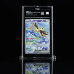 TAG 10 GEM MINT Zapdos Ex 202/165 SIR Special Illustration Rare Pokemon 151 SV - Image 1