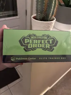 Pokemon TCG Mega Evolution Perfect Order Pokemon Center ETB Sealed IN HAND - Image 2