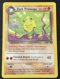 Dark Primeape 43/82 Team Rocket 2000 - NM Near Mint Vintage WOTC Pokemon - Image 1