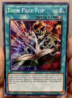 Yugioh Toon Page Flip BLCR-EN068 Secret Rare 1st Ed NM w/Tracking - Image 1