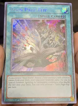 Yugioh Toon Page Flip BLCR-EN068 Secret Rare 1st Ed NM w/Tracking - Image 5