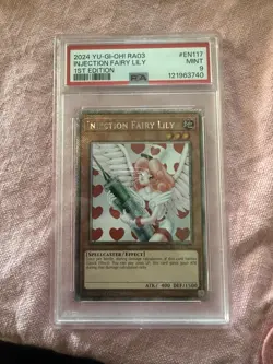 2024 YU-GI-OH! RA03-QUARTER CENTURY BONANZA 1ST ED INJECTION FAIRY LILY PSA 9 - Image 3