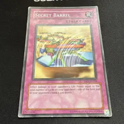 YUGIOH SECRET BARREL COMOMN DR1-EN101 DAMAGED - Image 2