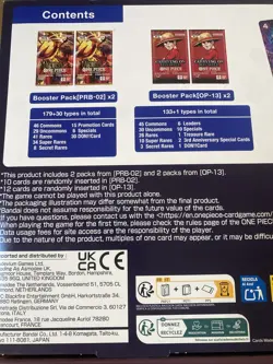 ONE PIECE Illustration Box Vol 5 & Vol 6 NEW PRB-02 OP-13 Bundle TCG - Image 3