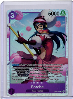 One Piece TCG OP07-072 Porche Super Rare NM - Image 1