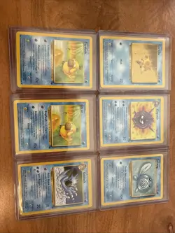 Pokemon TCG Base Set Water Lot 13 Cards Wizards of the Coast - Image 1