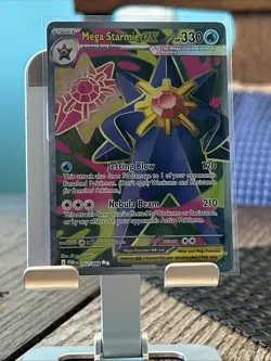 Pokemon Card TCG: Mega Starmie ex 102/088 ME03: Perfect Order Ultra Rare NM - Image 1