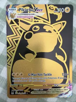 Pokemon TCG Pikachu VMAX Gold Card TG29/TG30 - Image 1