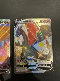 Pokemon TCG Charizard v Set: Champions Path Holo Card 079/073 & SwSh050 Promo - Image 3