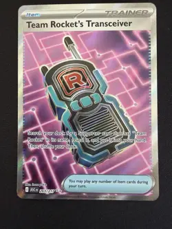 Pokemon Team Rocket's Transceiver Rare Holo Foil Trainer-Item Card ASC 263/217 - Image 1