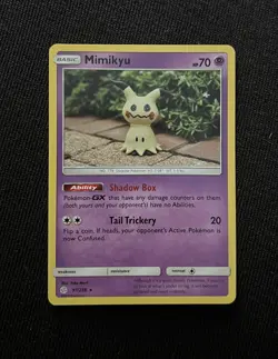 Pokemon Mimikyu Cosmic Eclipse 97/236 Yuka Morii Trading Card NM Mint Rare - Image 1